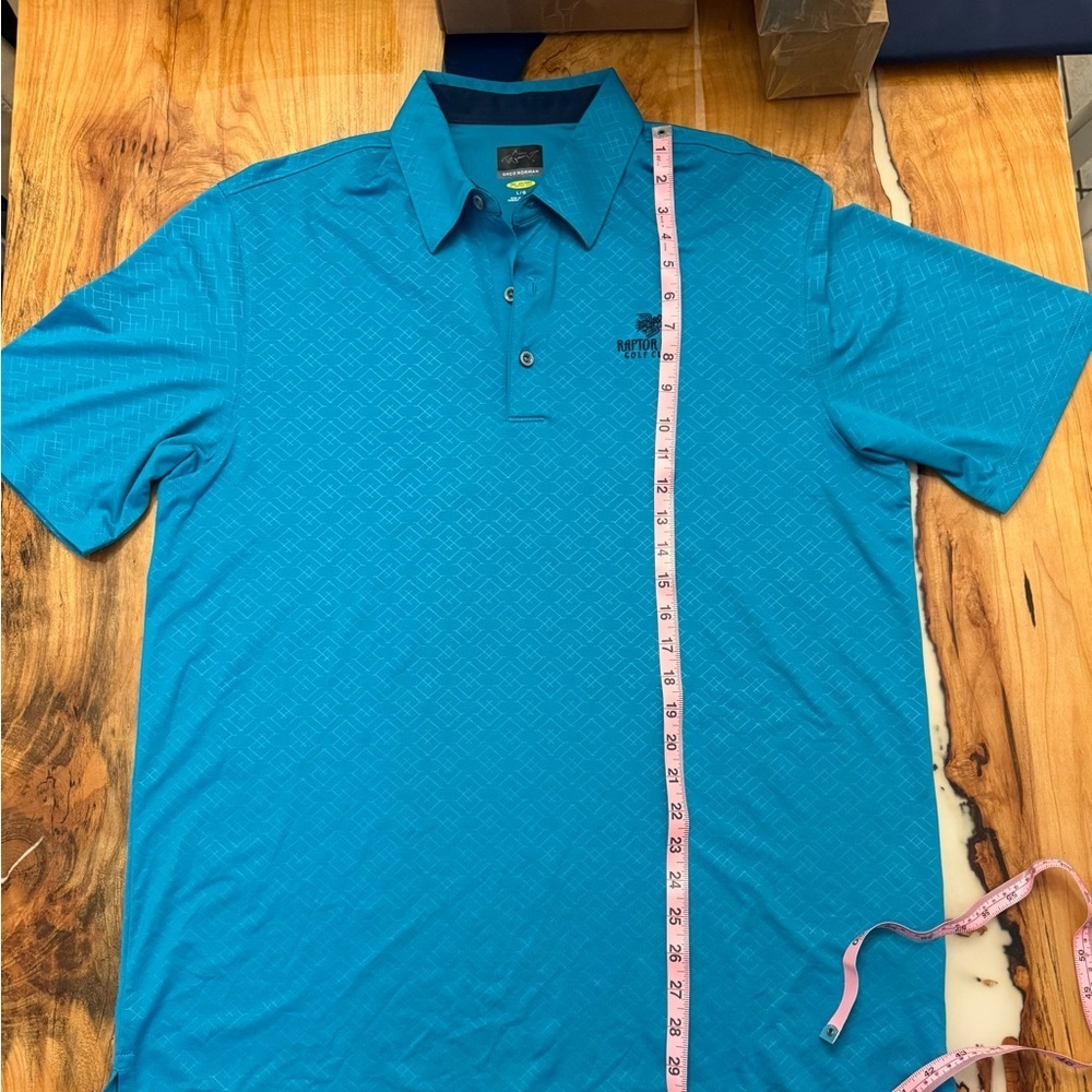 Greg Norman PlayDry Raptor Bay Golf Club Polo Performance Shirt Mens Large - Picture 2 of 8